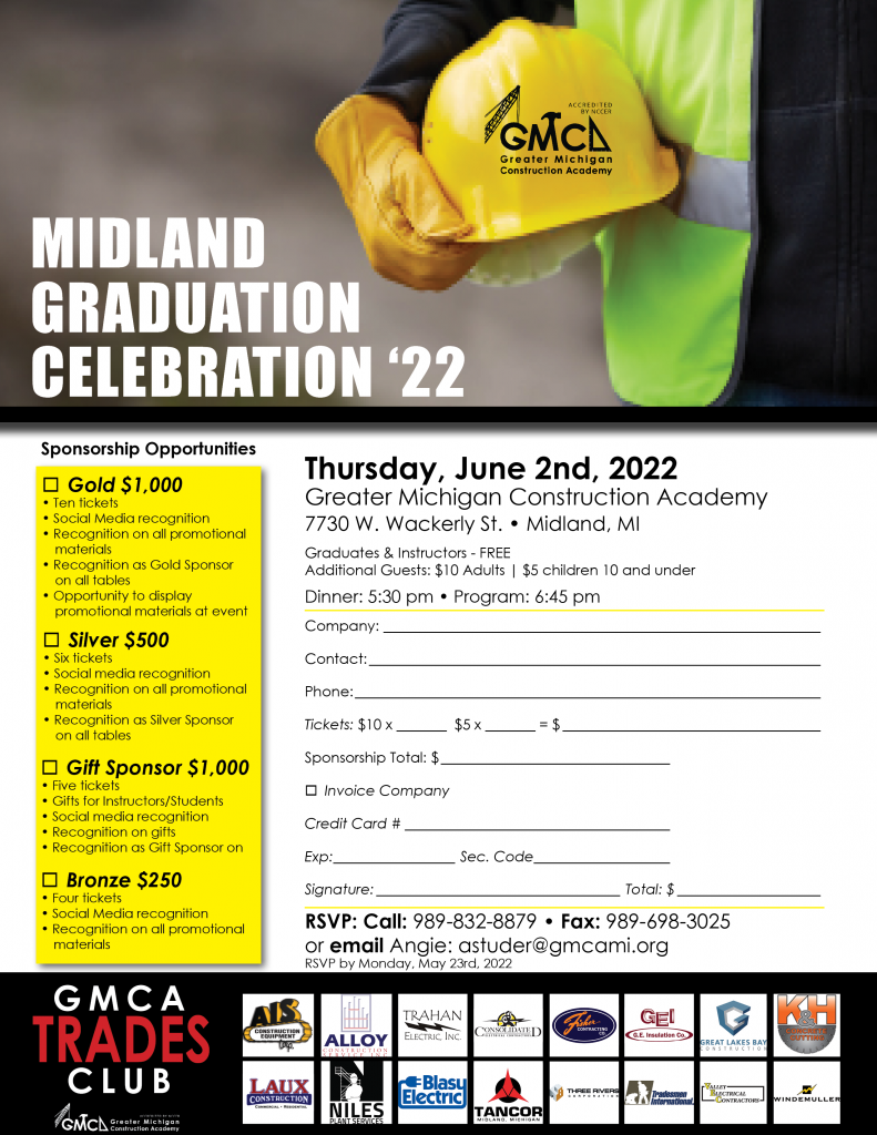 GMCA Midland Graduation Greater Michigan Construction Academy
